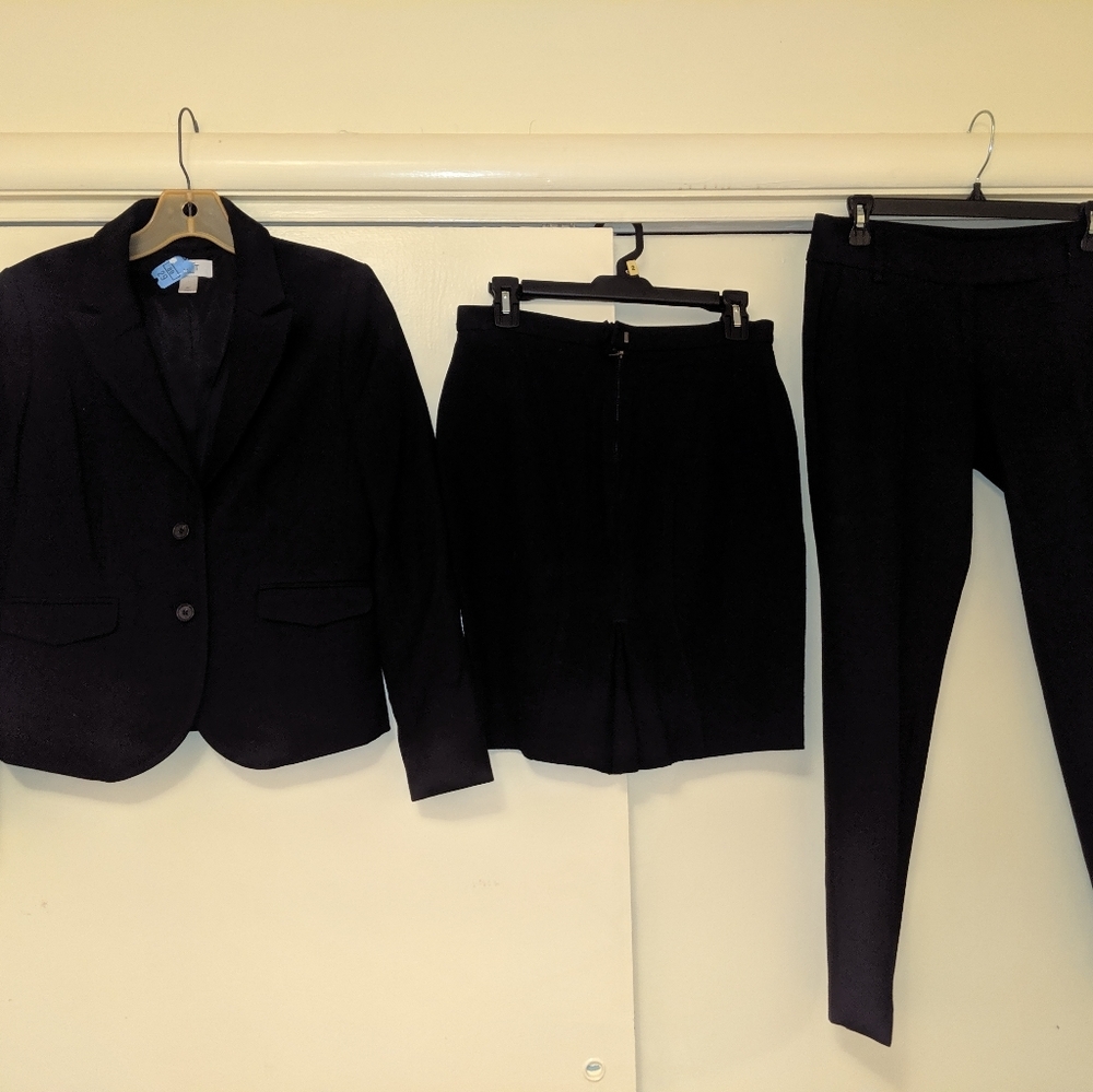 Ann Taylor Loft 3 piece ponte stretch suit